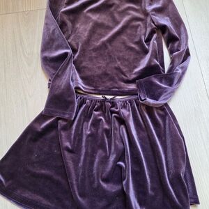 GAP Deep Purple Velvet Top